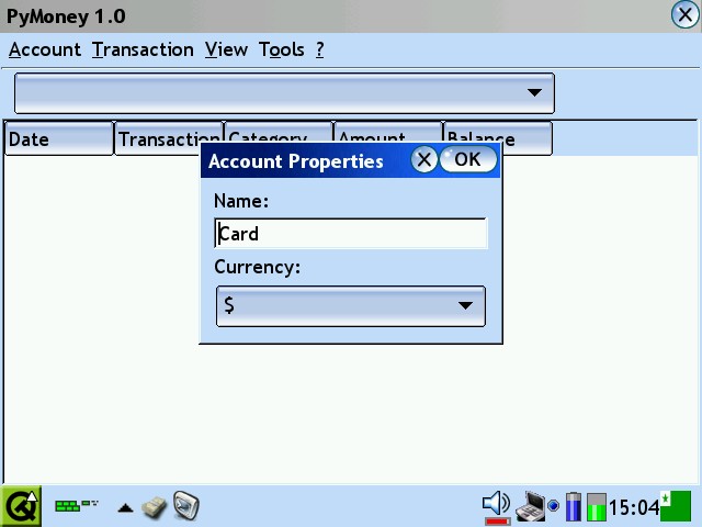 Account properties